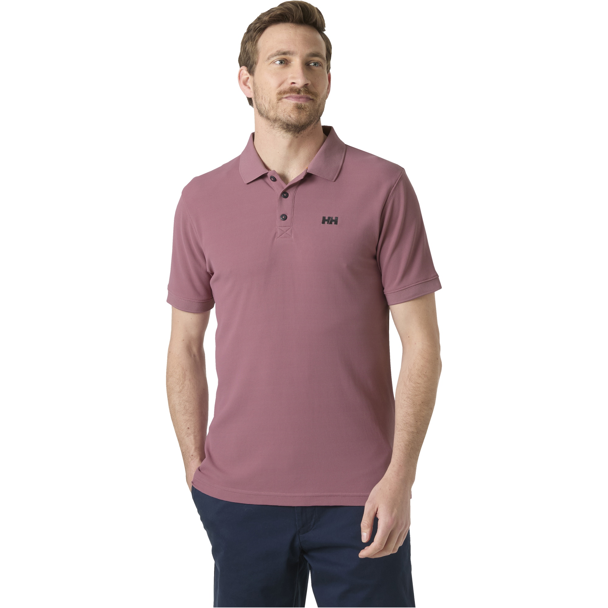 2026 Helly Hansen Mens Driftline Polo Top 50584 - Wildberry